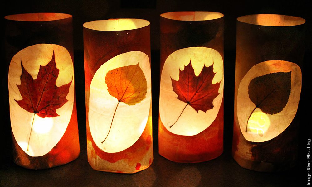 Brighten up your home with a leaf lantern
