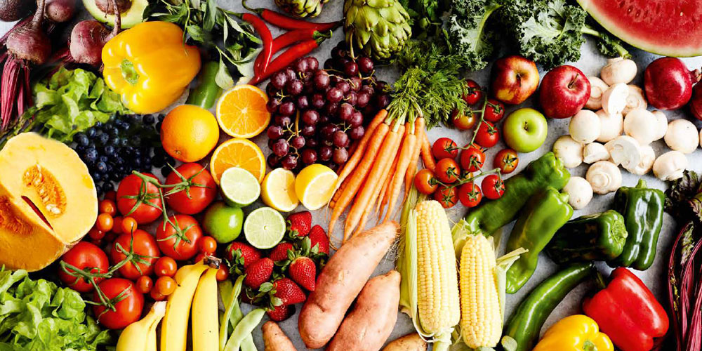 The basis of healthy plant-based meals: A cornucopia of fresh fruits and vegetables!